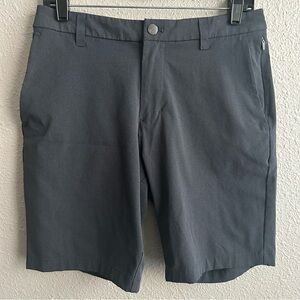 Lululemon Gray Checked Commission 9” Chino Shorts M7AK8S